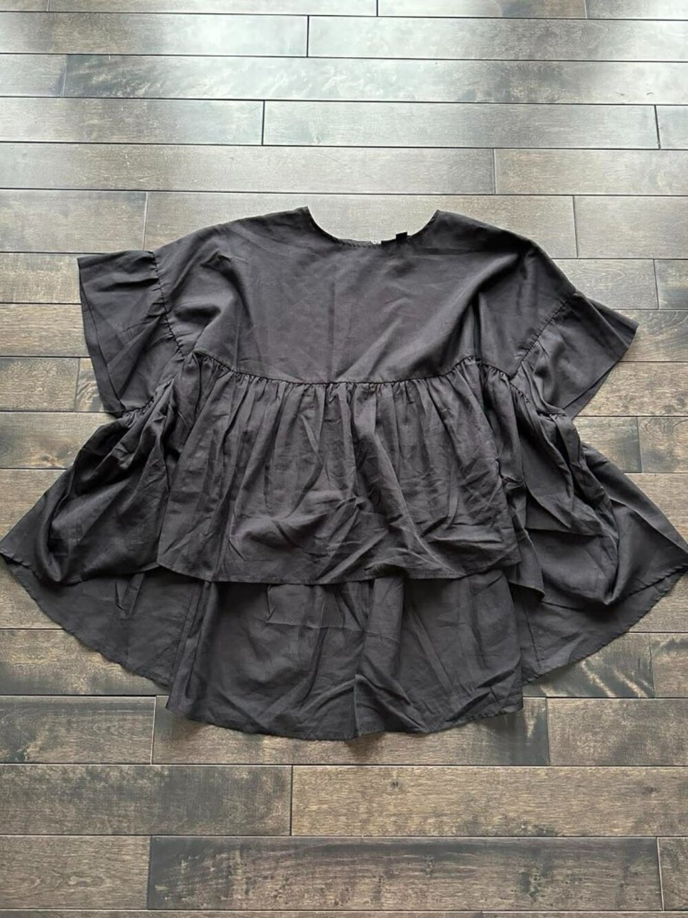 All Saints Karen Sheer Flowy Oversized Blouse